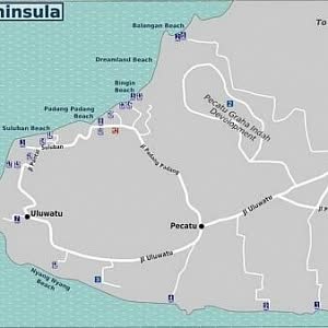 Карта Букита (Бали)